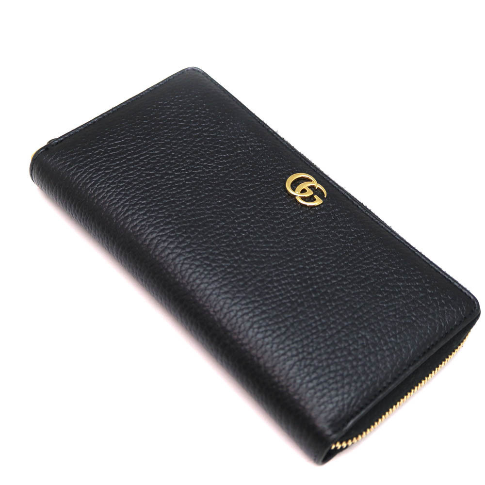 Gucci Double GG Zip Around Wallet Black